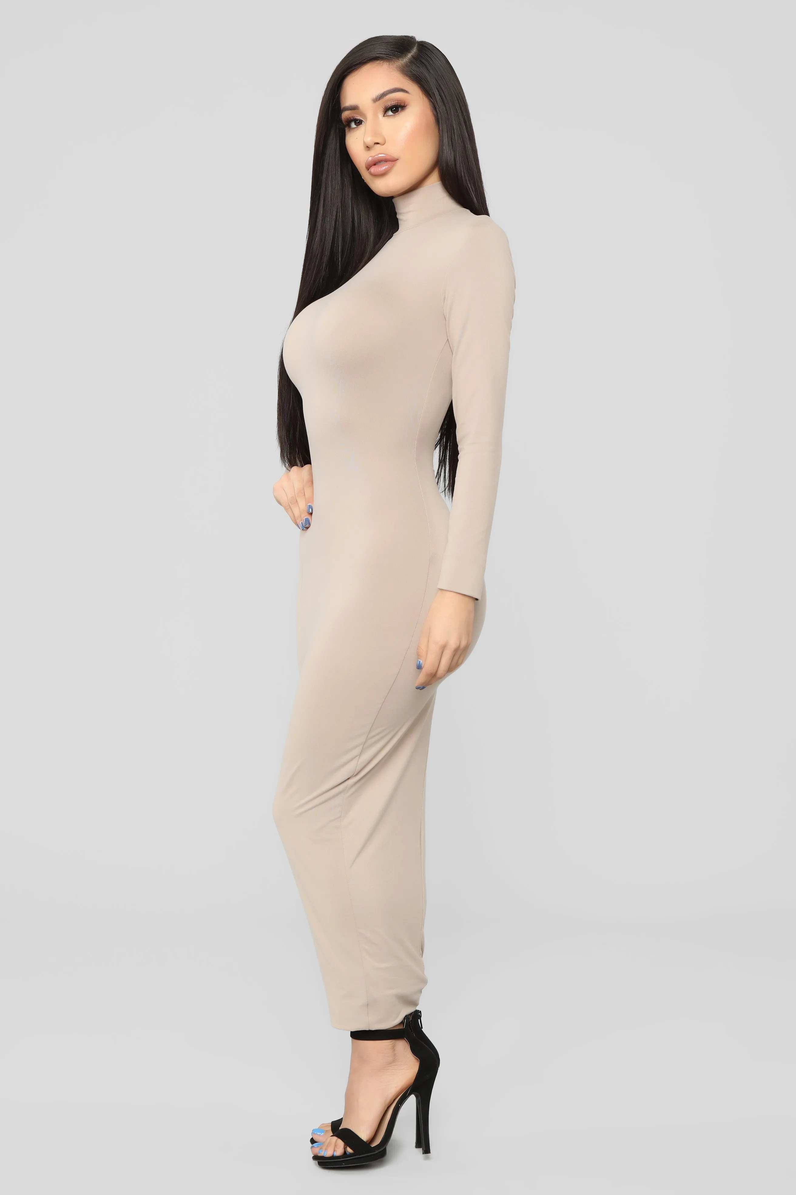 Always Sleek Maxi Dress - Mocha