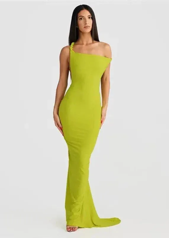 Backless Sling Slim-Fit Long Dress