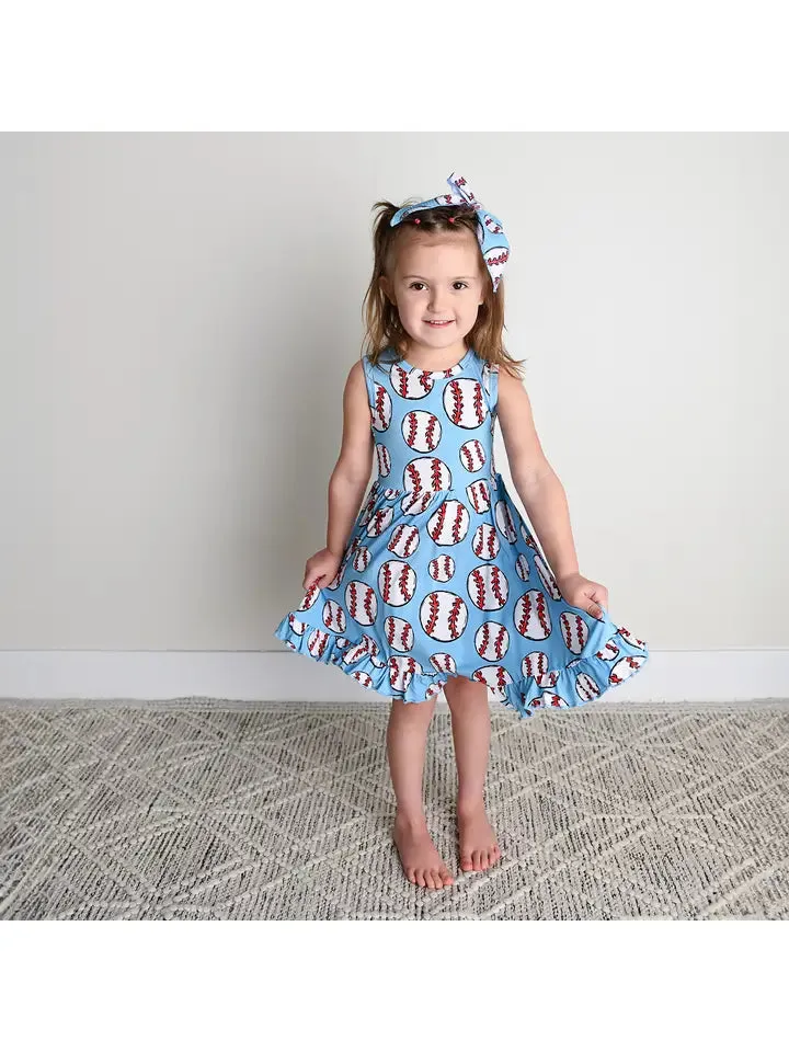 bambino tank ruffle twirl dress