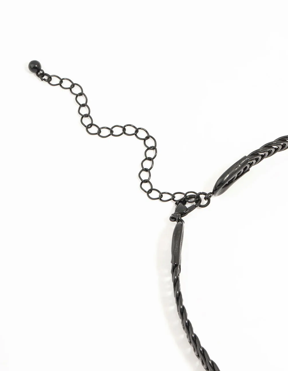 Black Thin Loop Choker Necklace