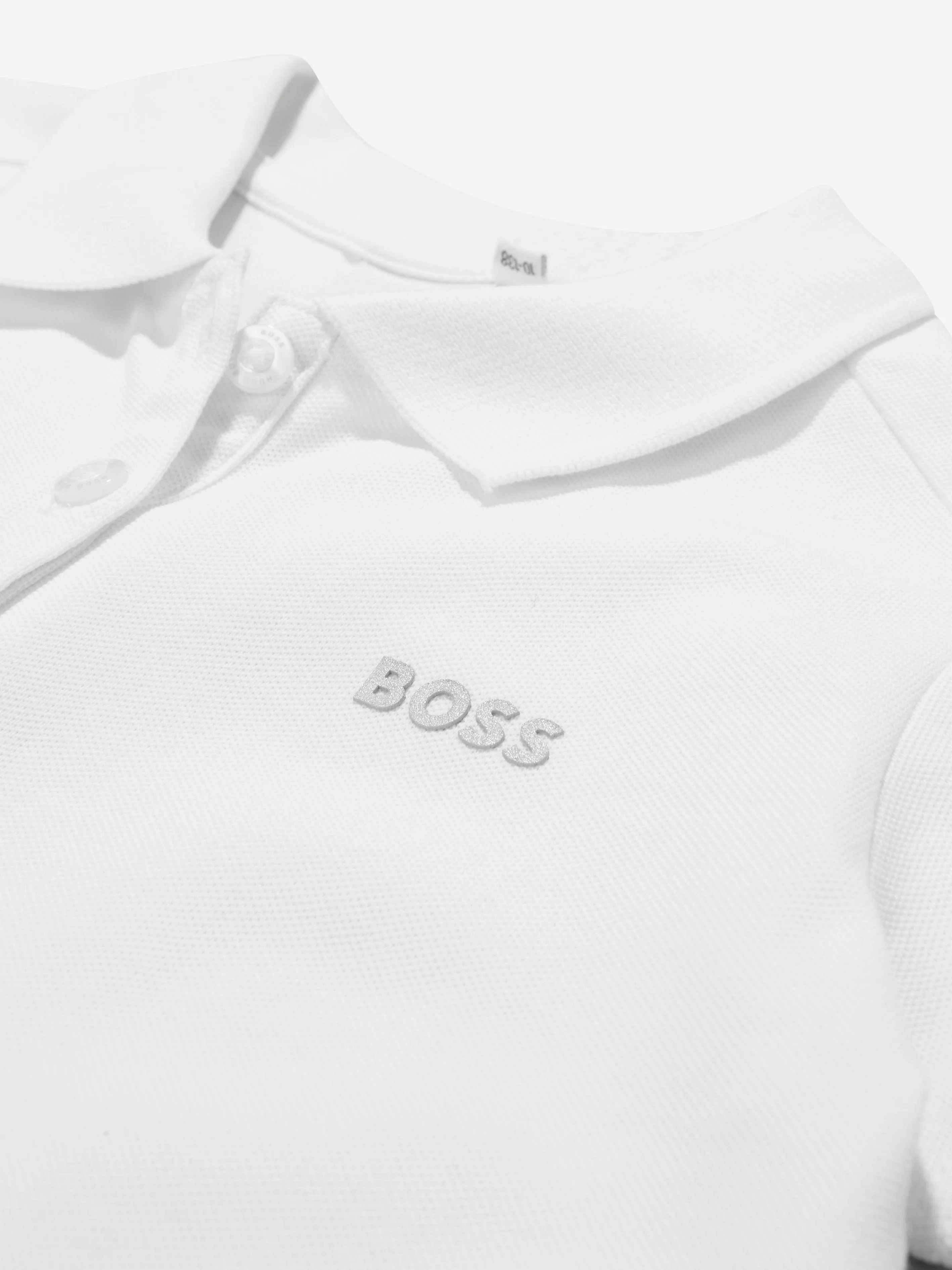 BOSS Girls Cotton Pique Polo Dress