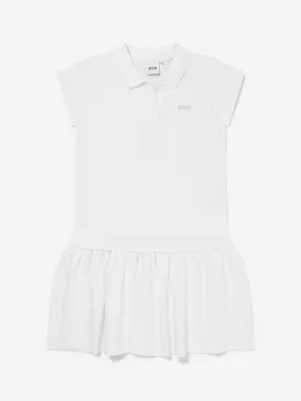 BOSS Girls Cotton Pique Polo Dress