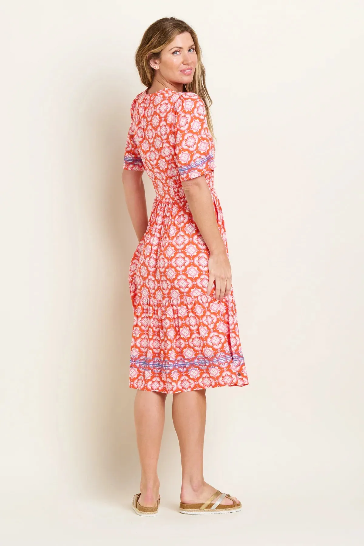 BRAKEBURN Moroccan Tile Midi Dress