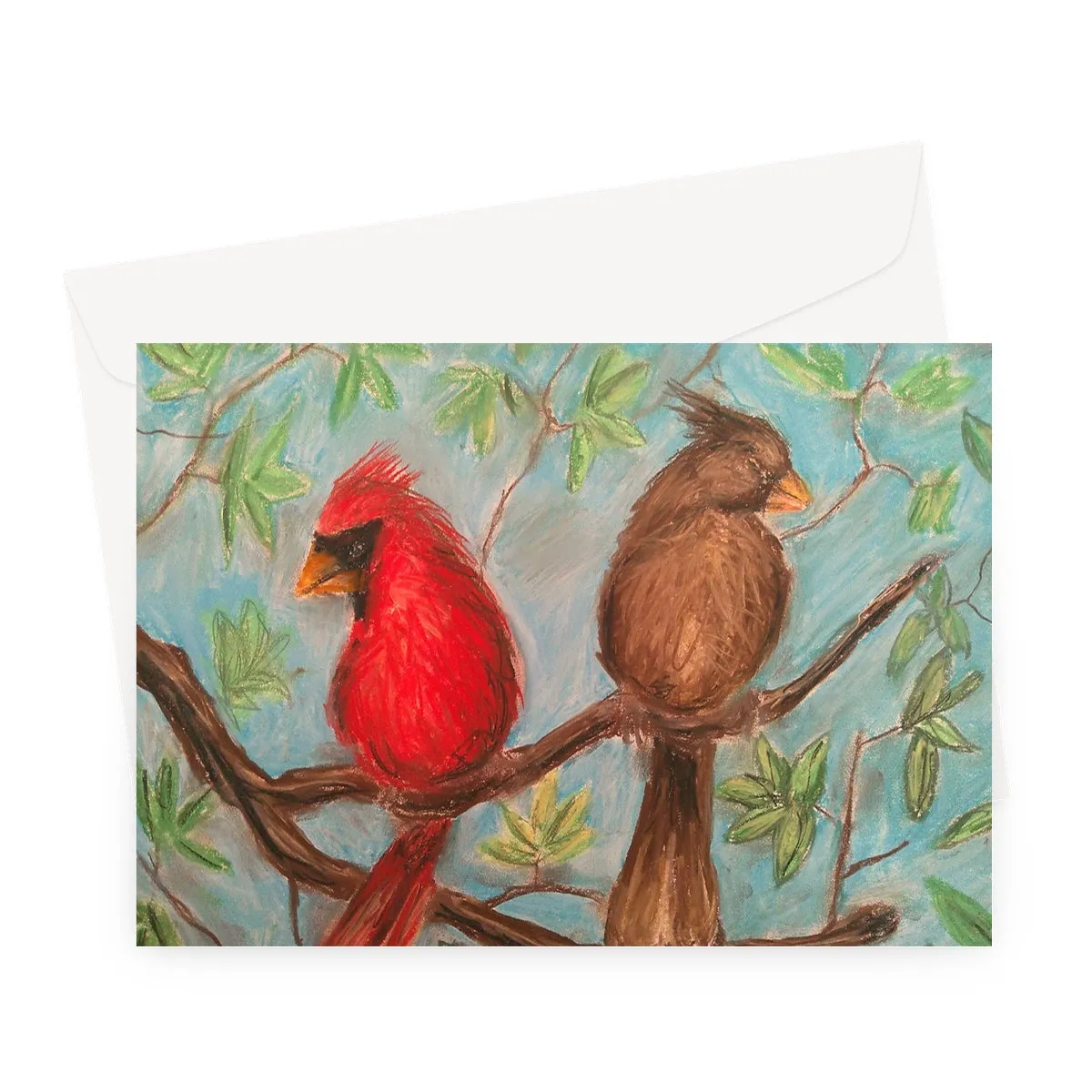 Cardinal Couple Greeting Card