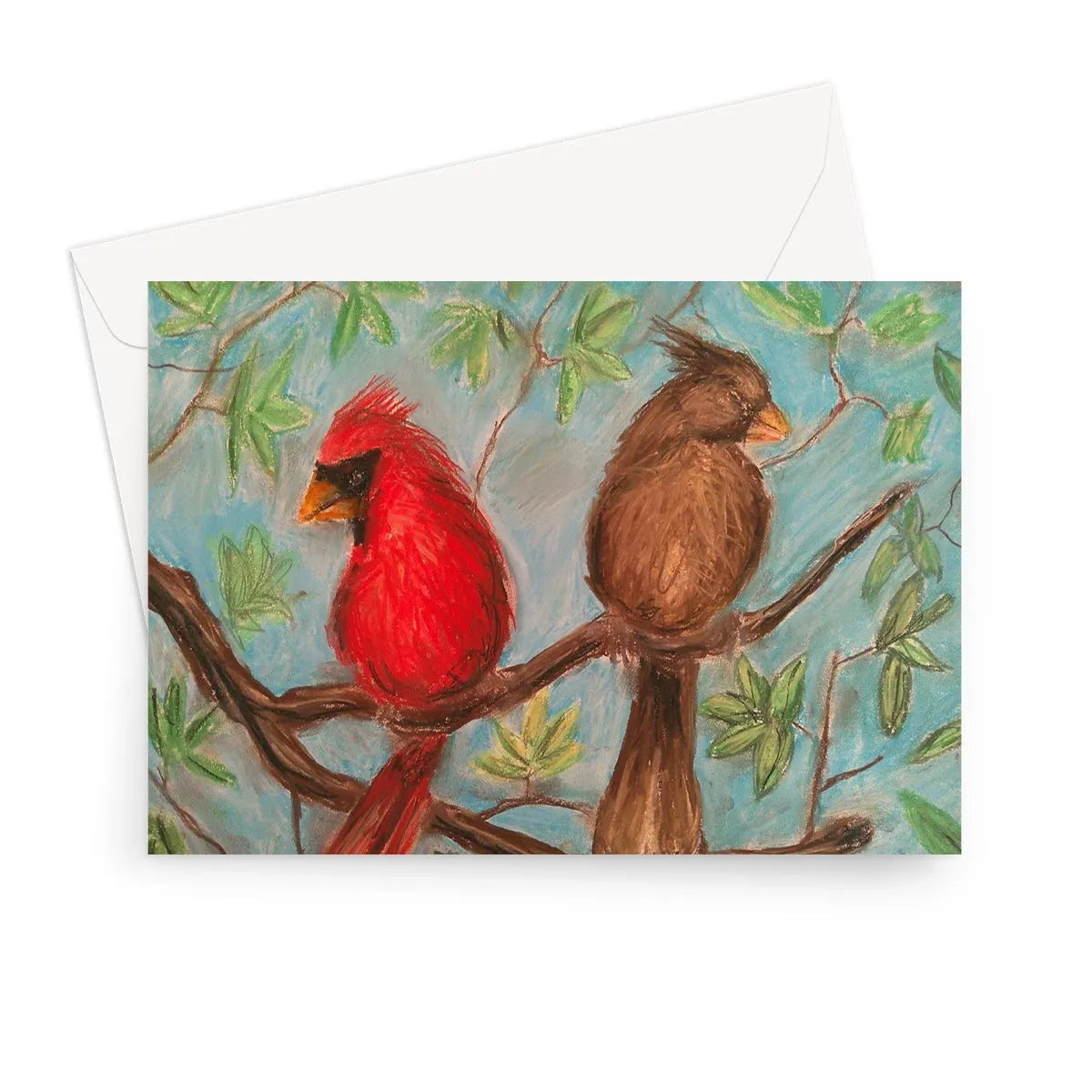 Cardinal Couple Greeting Card