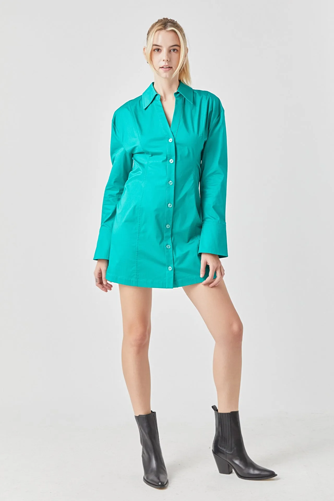 Cotton Shirt Dress