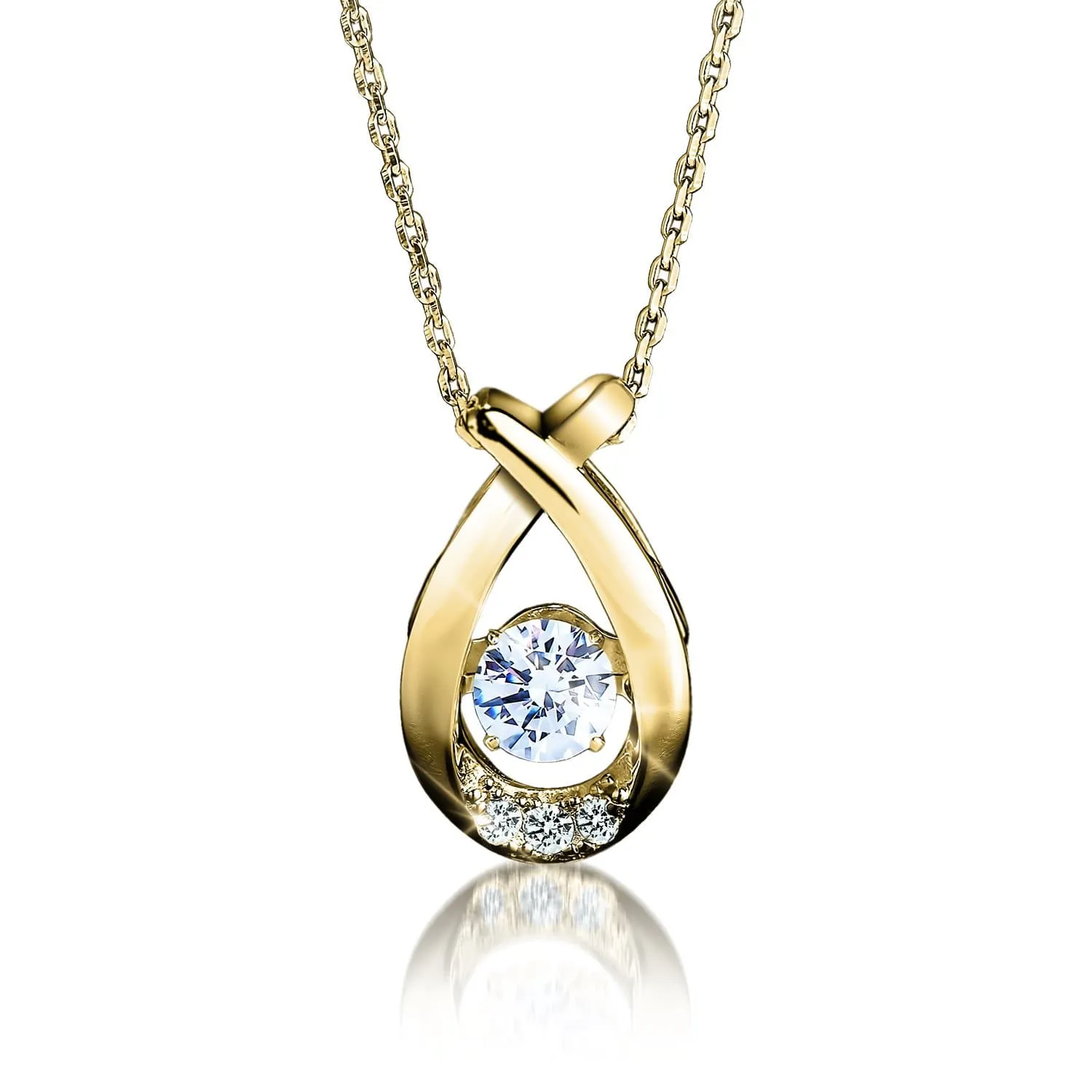 'Dancing' Jewelry Gold Pendant