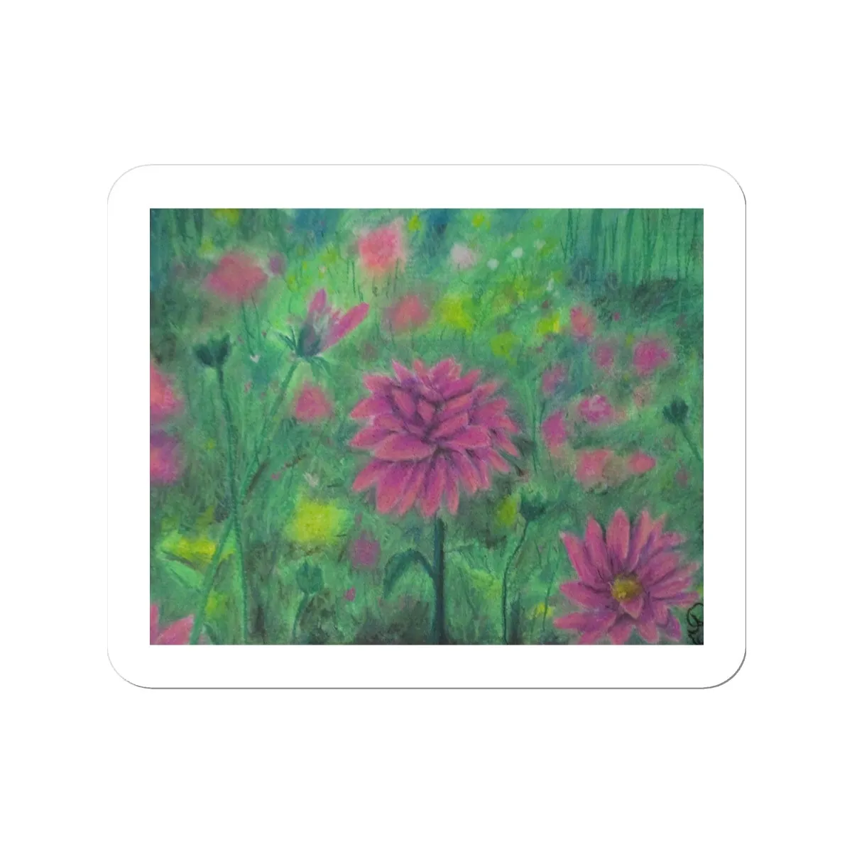 Dreaming of Dahlias ~ Sticker