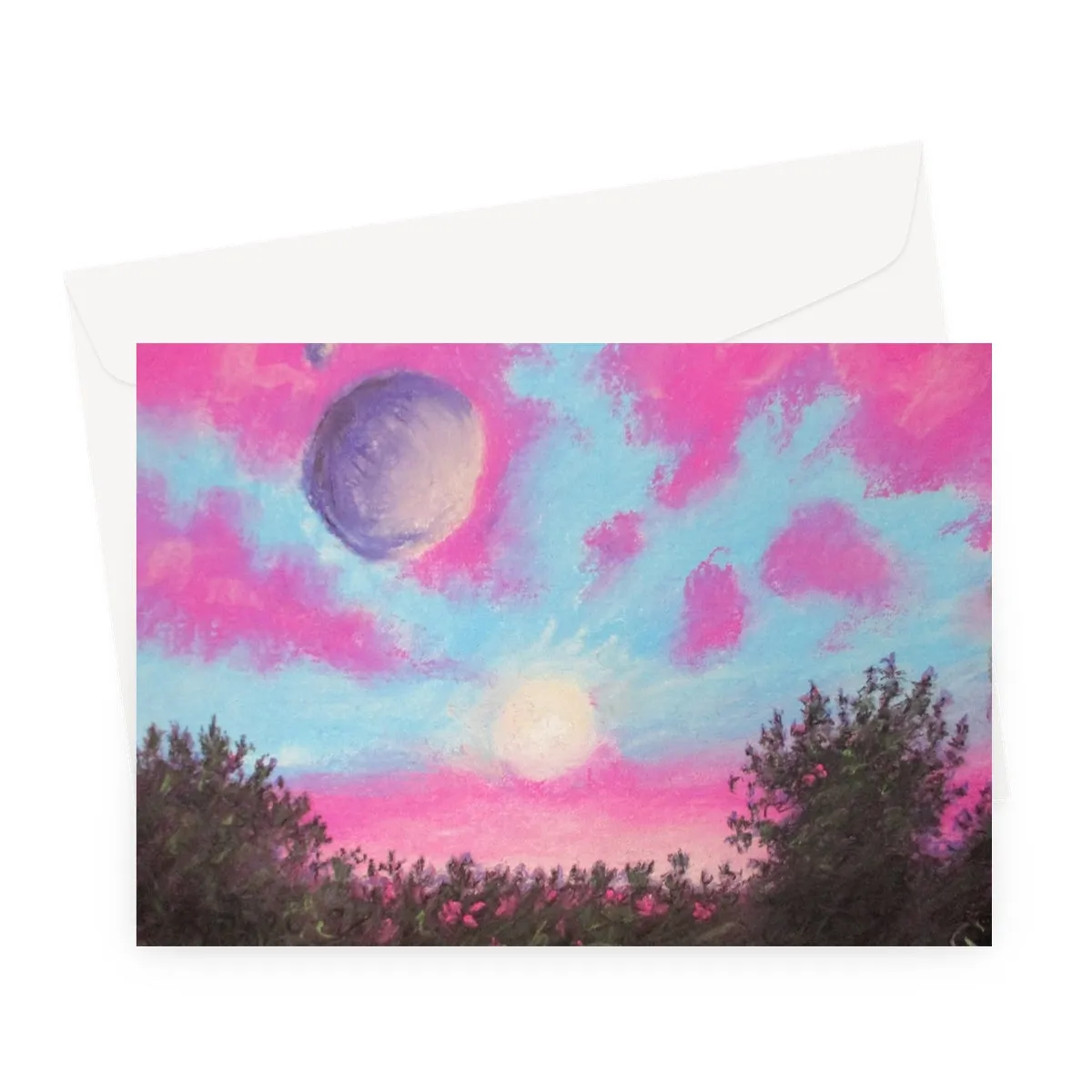 Drifting in Sunsets ~ High Quality Greeting Card