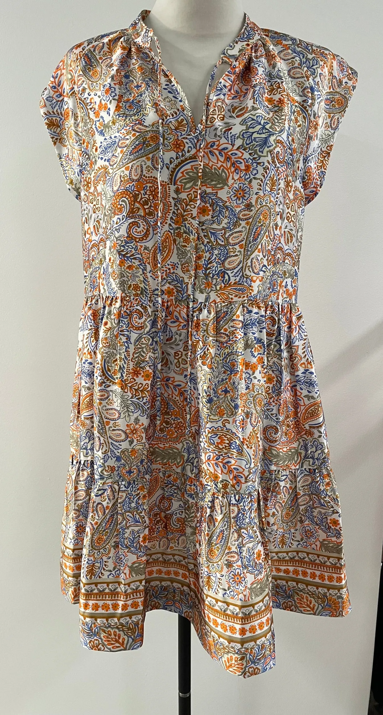 Ellis Paisley Printed Dress