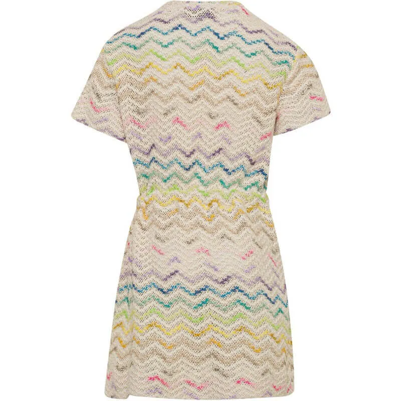 Girls Zig Zag Woven Dress