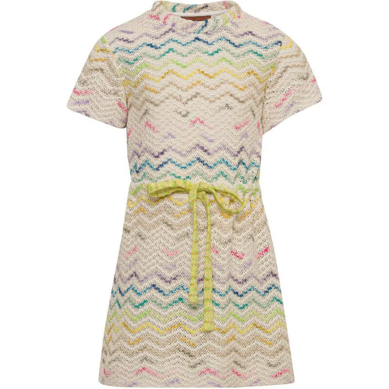 Girls Zig Zag Woven Dress