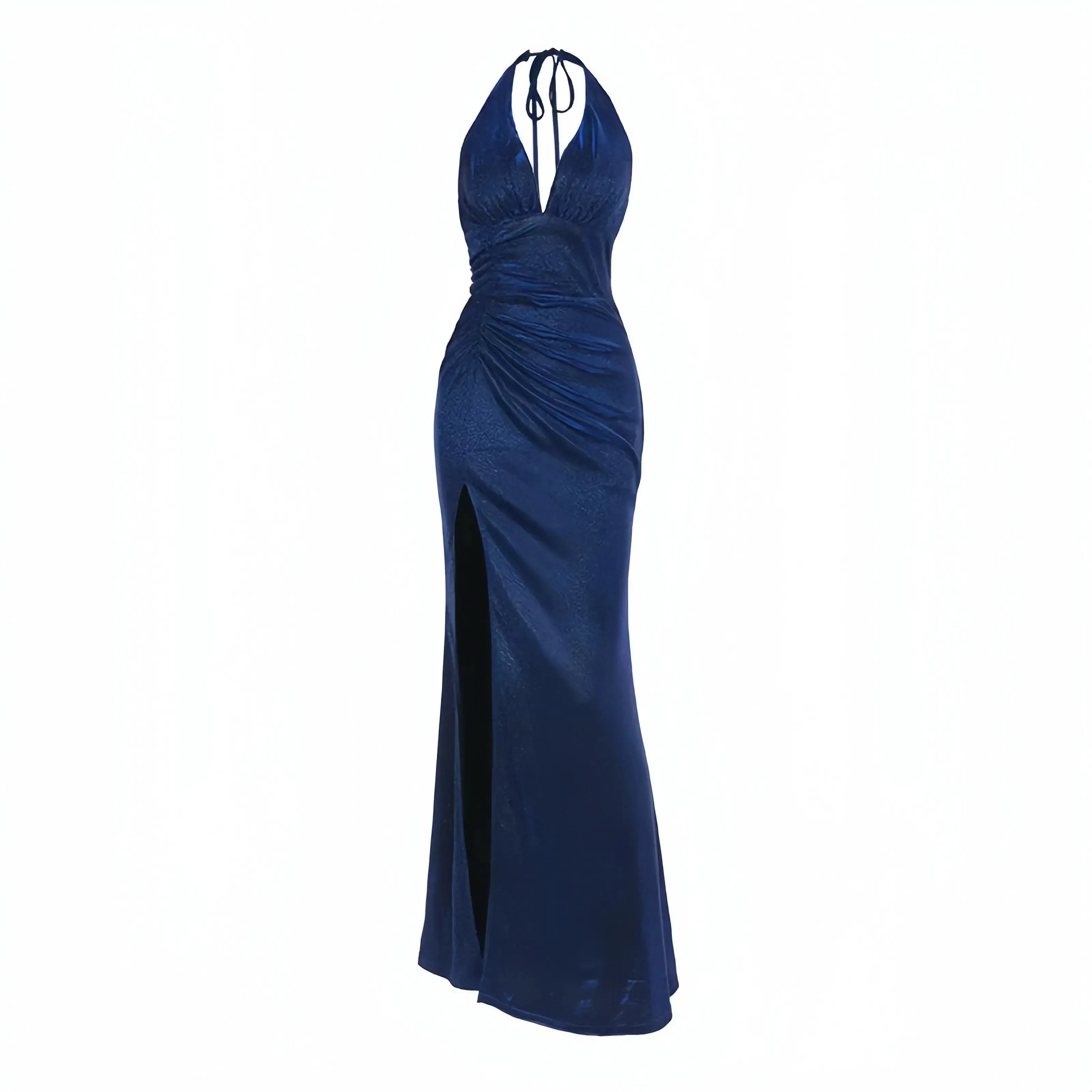 Glamorous Blue Halter Maxi Dress