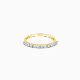 Gold Shimmering Gleam Diamond Ring