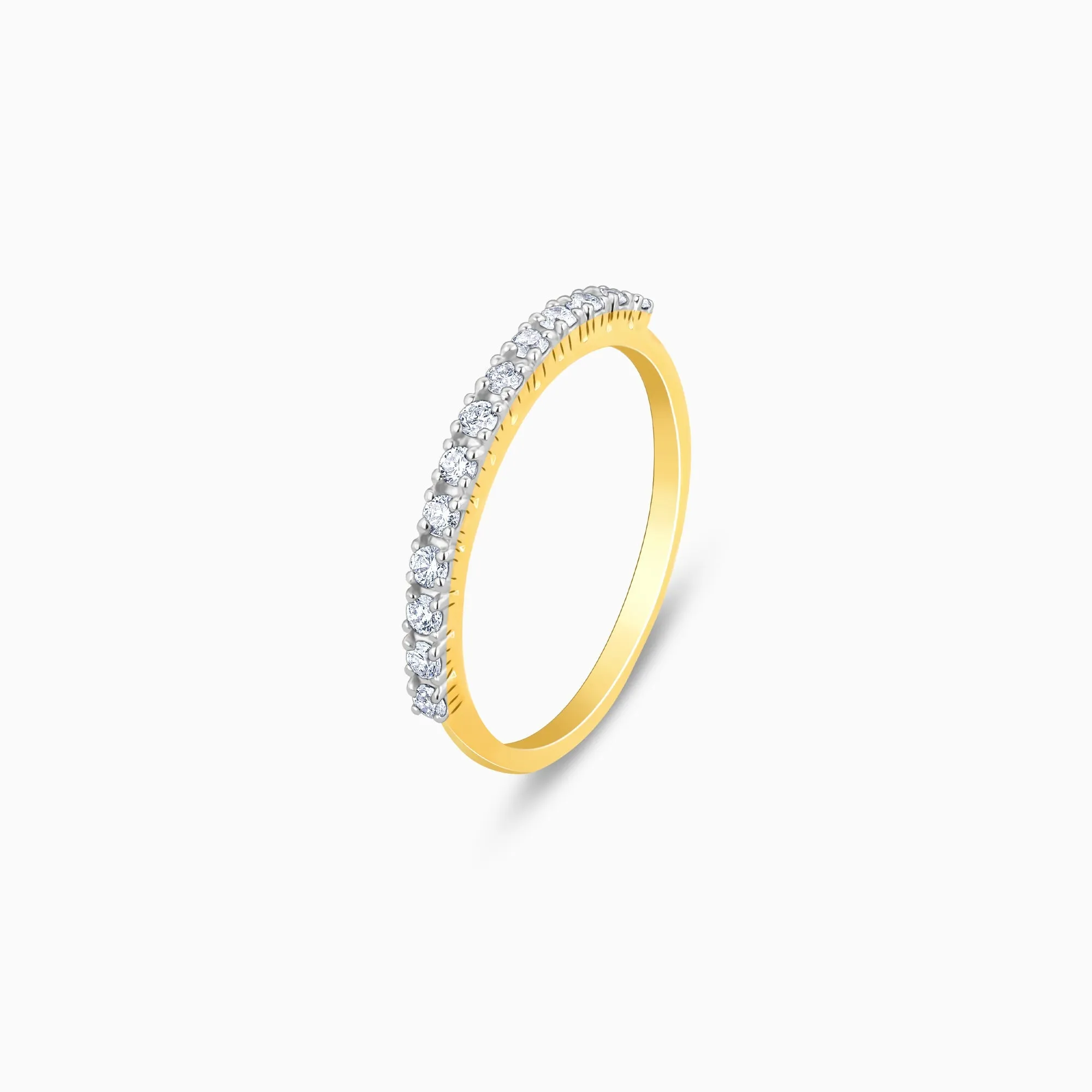 Gold Shimmering Gleam Diamond Ring