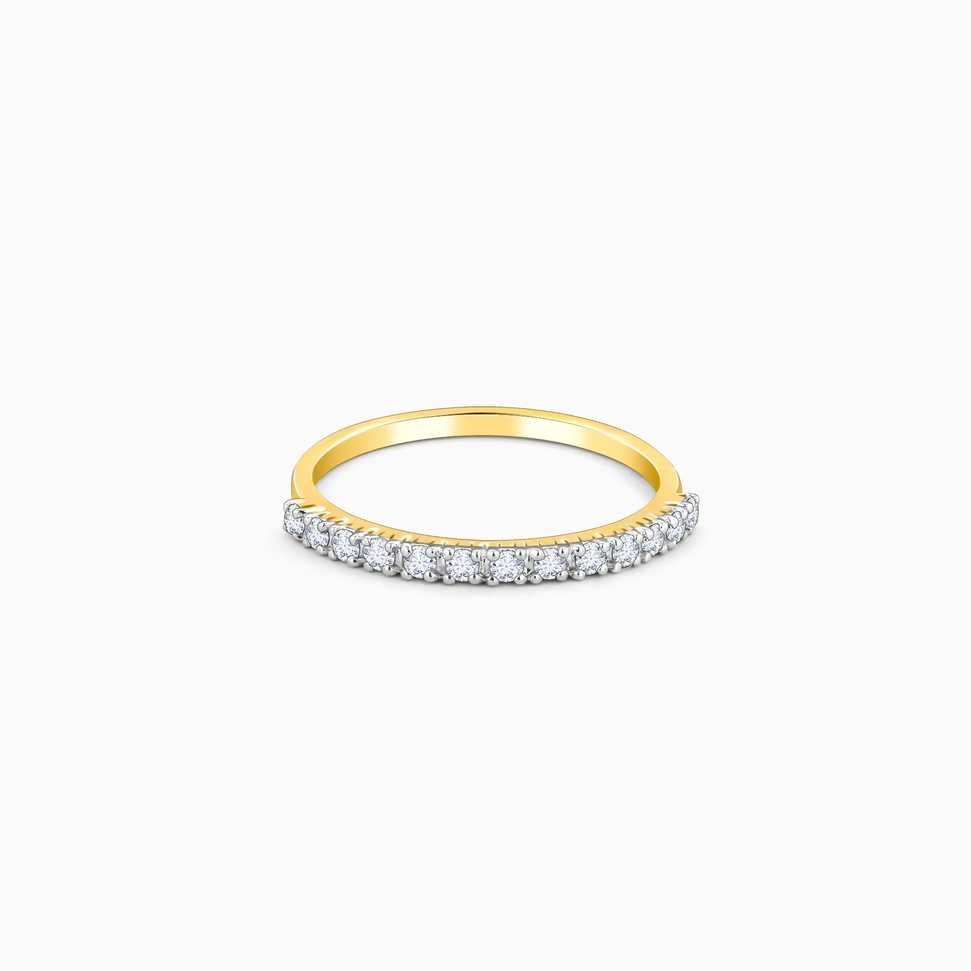 Gold Shimmering Gleam Diamond Ring