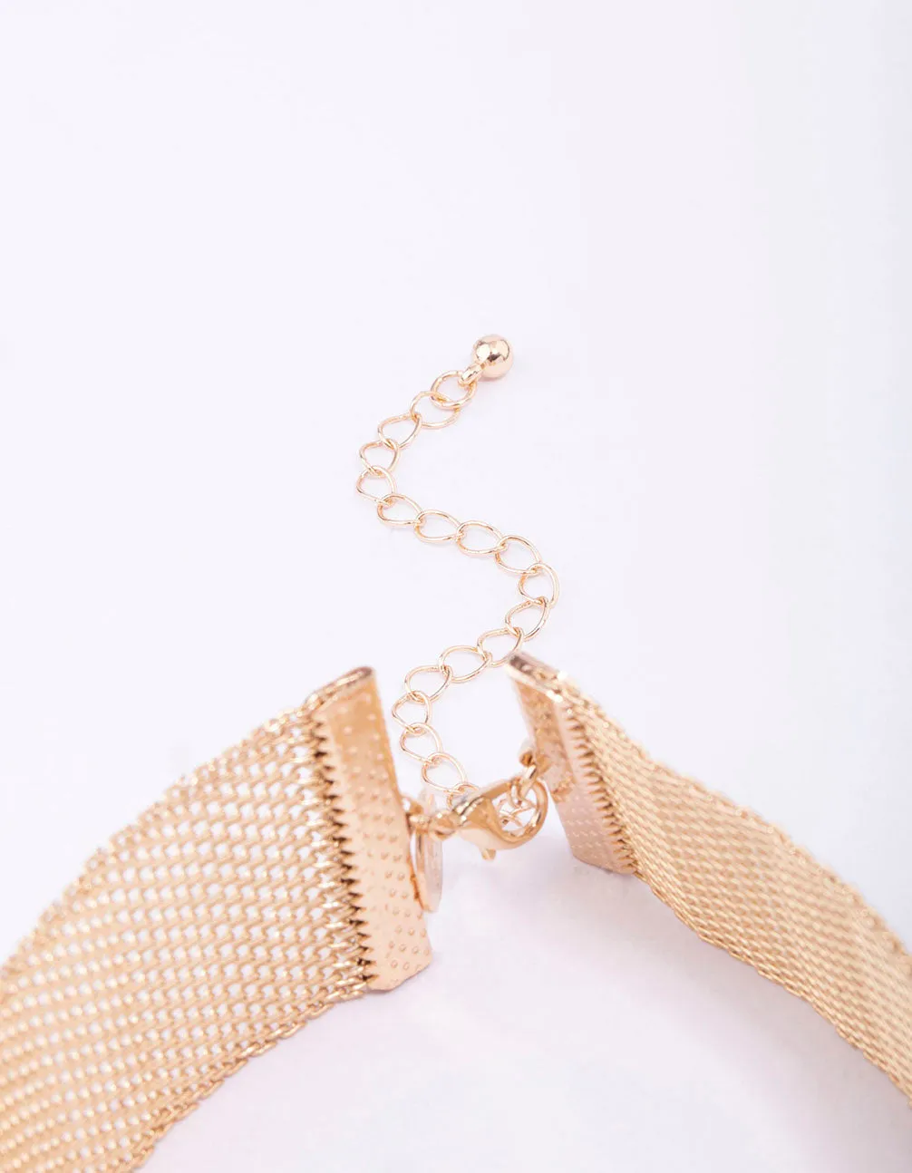 Gold Thick Floral Choker