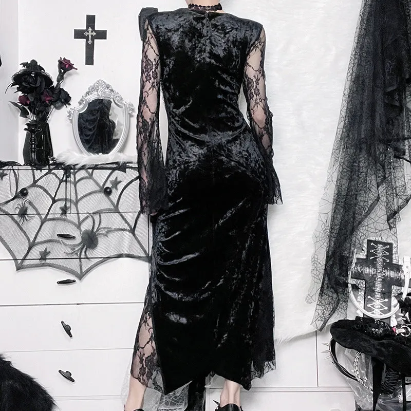 Gothic Dress Vintage Goth Romantic Casual Clothes Fashion Dress