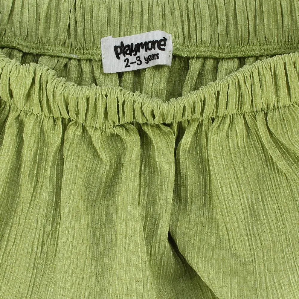 Green Ruffled Skirt