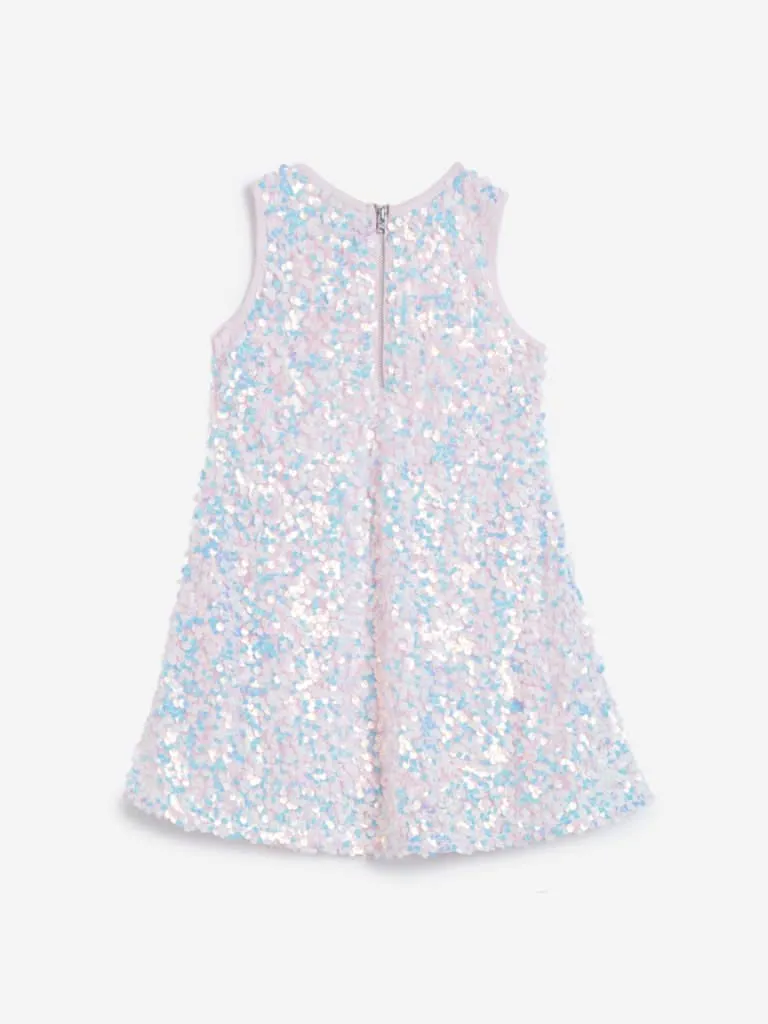 HOP Kids Lilac Sequinned Dress