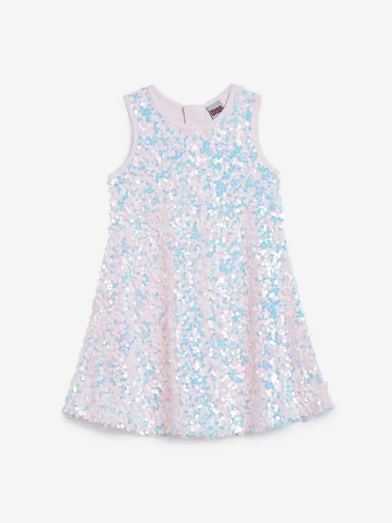 HOP Kids Lilac Sequinned Dress