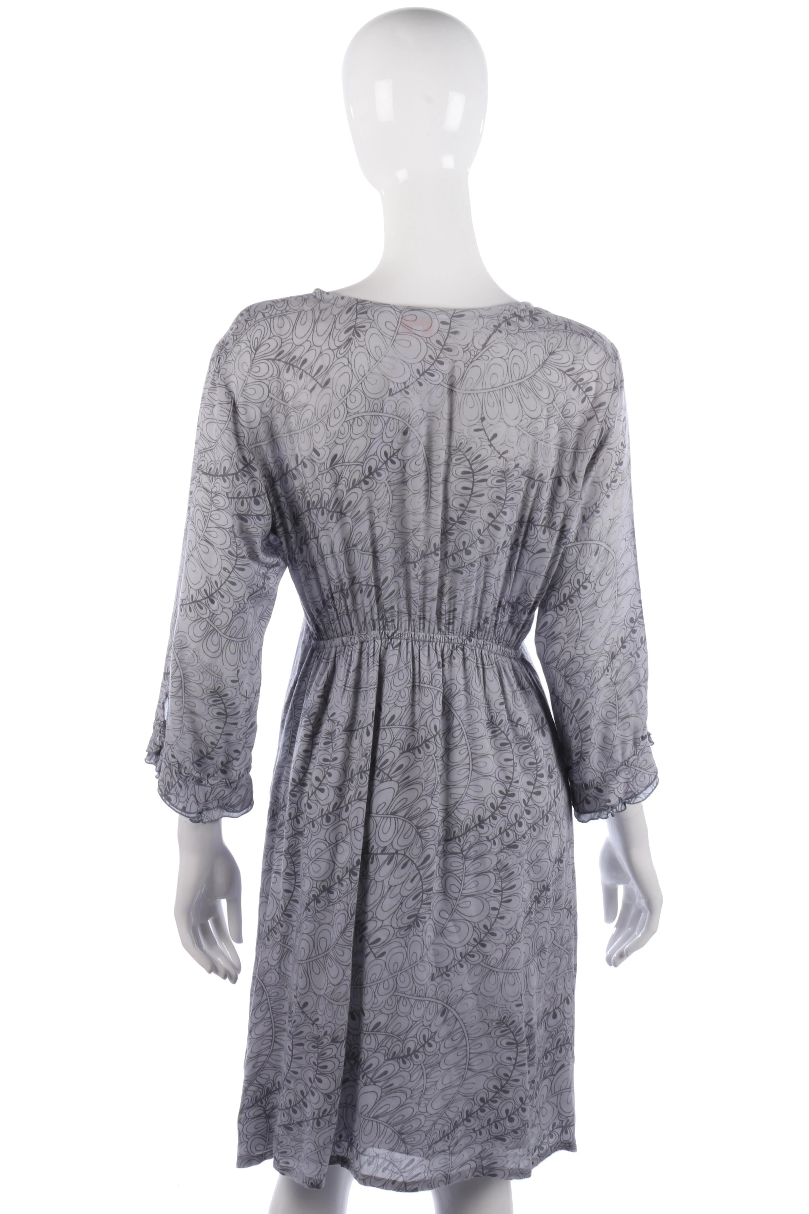 Jo Eden grey floral dress with sequin details size M