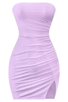 Lavette Strapless Mini Dress Lavender