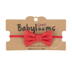 Leather Small Bow Baby Band