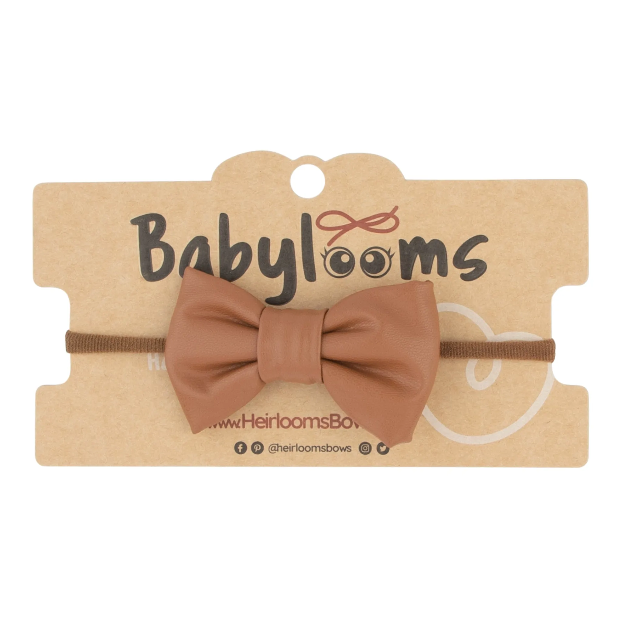 Leather Small Bow Baby Band