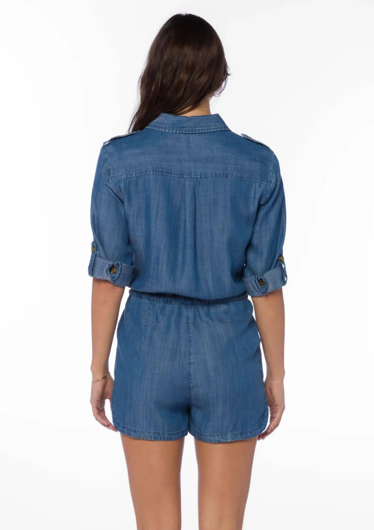 Luba Roll Tab Sleeve Romper