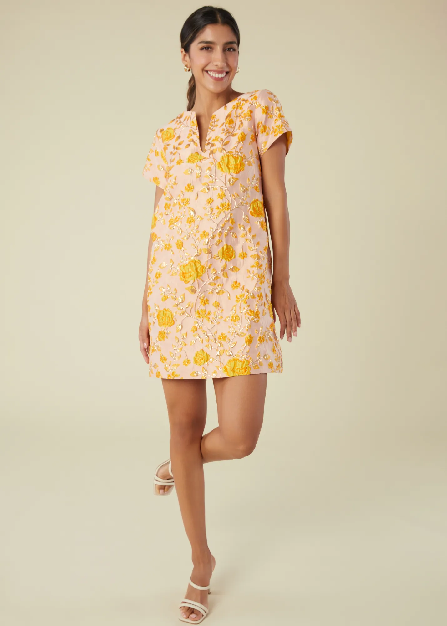 Lulu Dress Harvest Jacquard