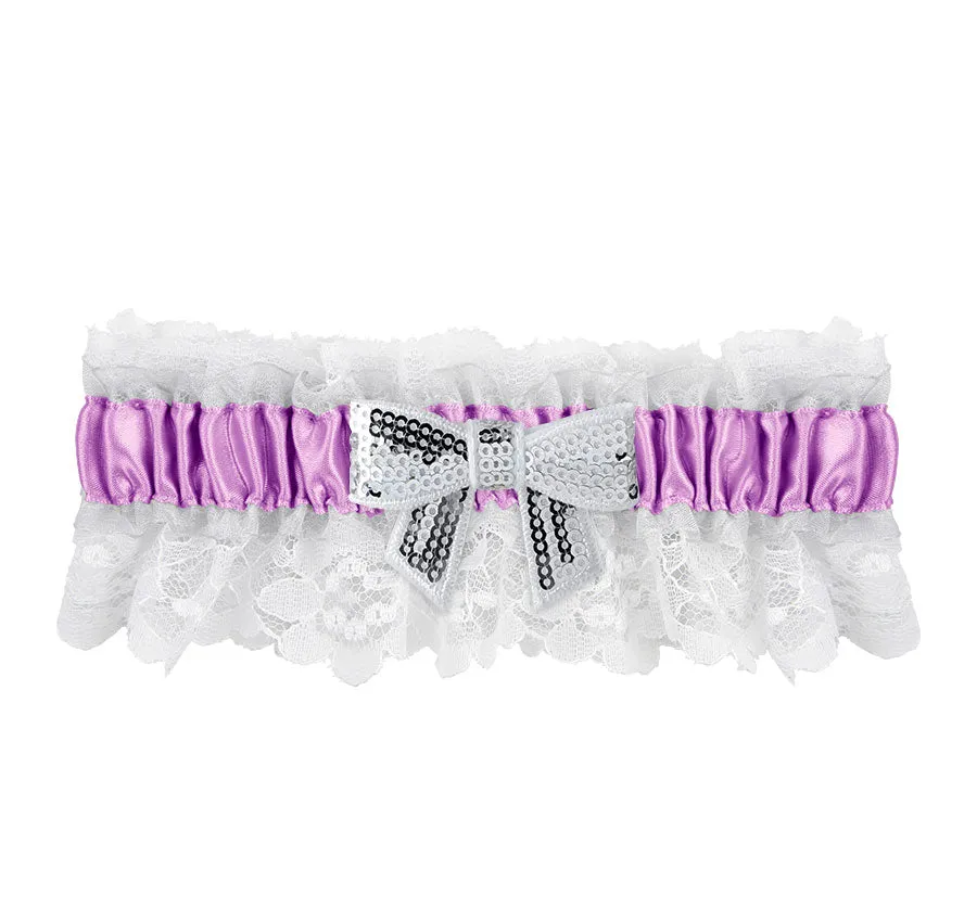 Marilyn Garter with Sequin Bow