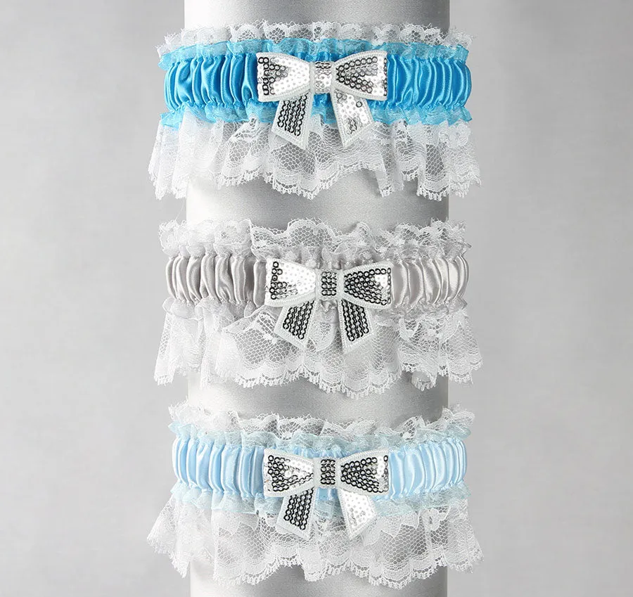 Marilyn Garter with Sequin Bow