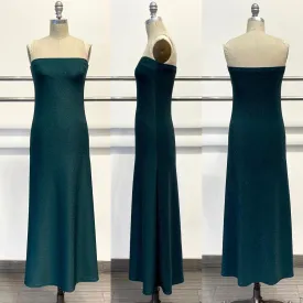 Marilyn Sparkle Knit Maxi Tube Dress in Hunter Green