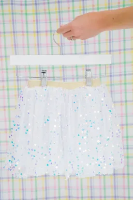 MINI KIDS WHITE SEQUIN TUTU