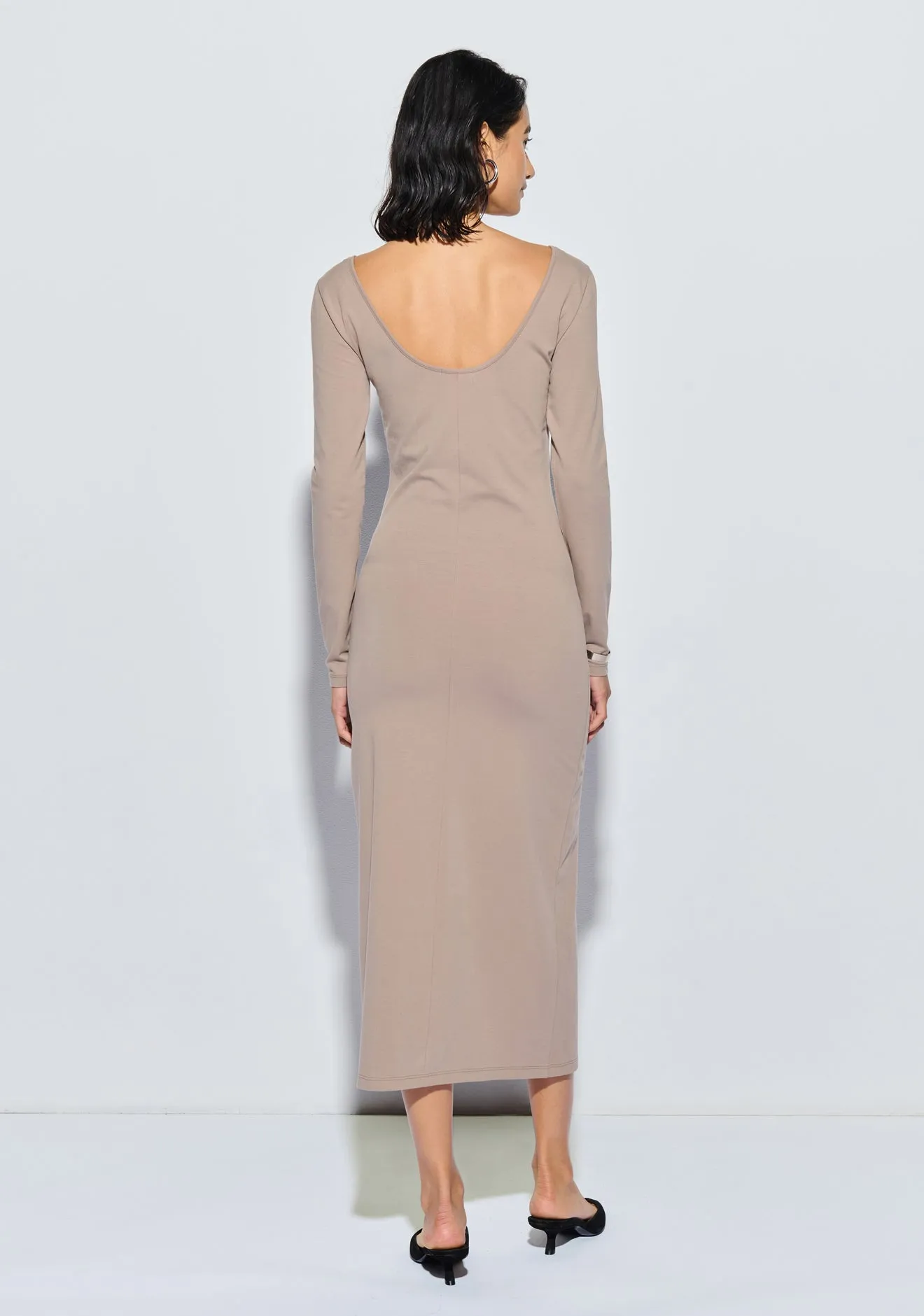 Nation LTD - Alma Column Dress in Mushroom