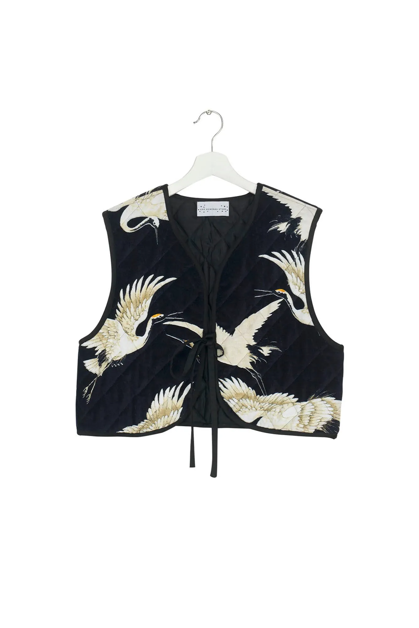 One Hundred Stars Stork Black Gilet