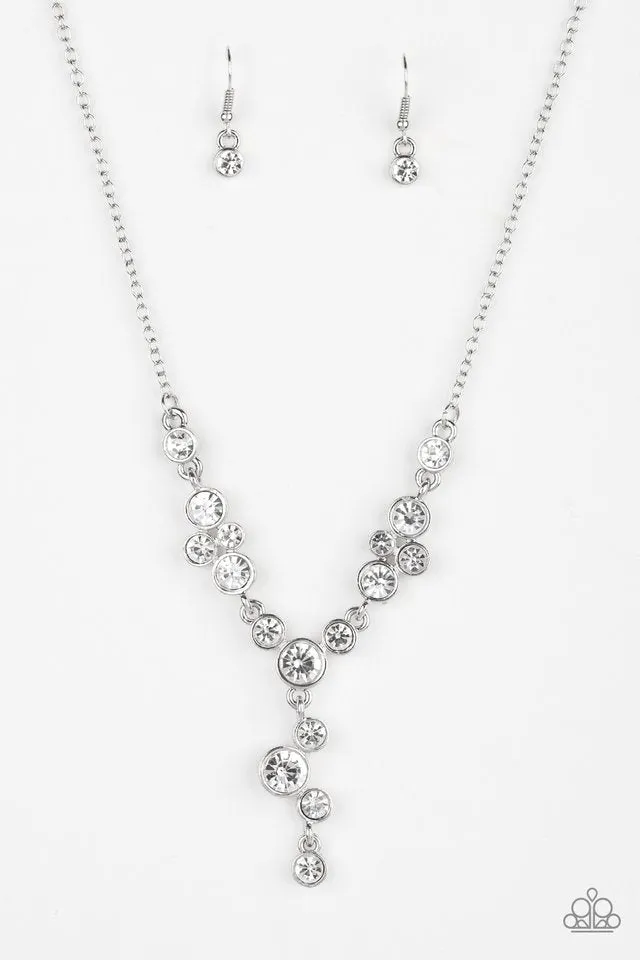 Paparazzi Five-Star Starlet Necklace White