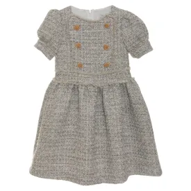 Patachou Tweed Grey Dress