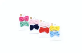 Peppercorn Kids Velvet Bow Hair Clip