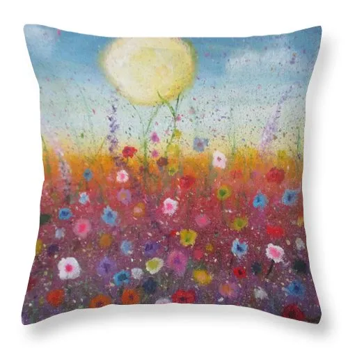 Petalled Skies ~ Throw Pillow