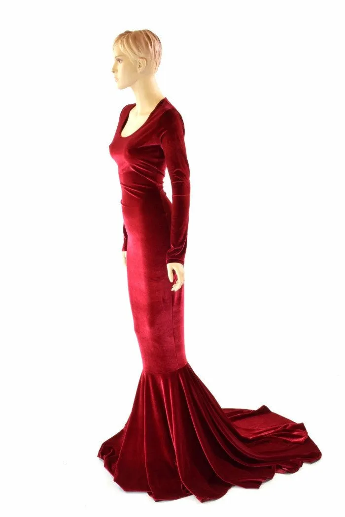 Red Velvet La Muerta Gown