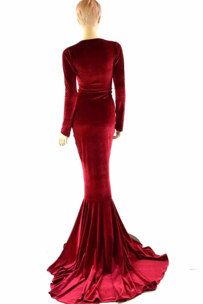 Red Velvet La Muerta Gown