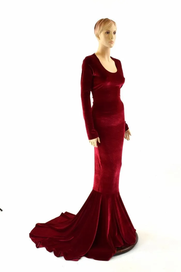 Red Velvet La Muerta Gown