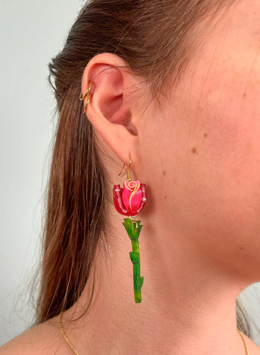 Rose Earrings