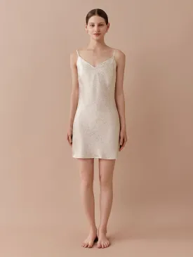 SILKINC Sparkling Peony Slip Dress