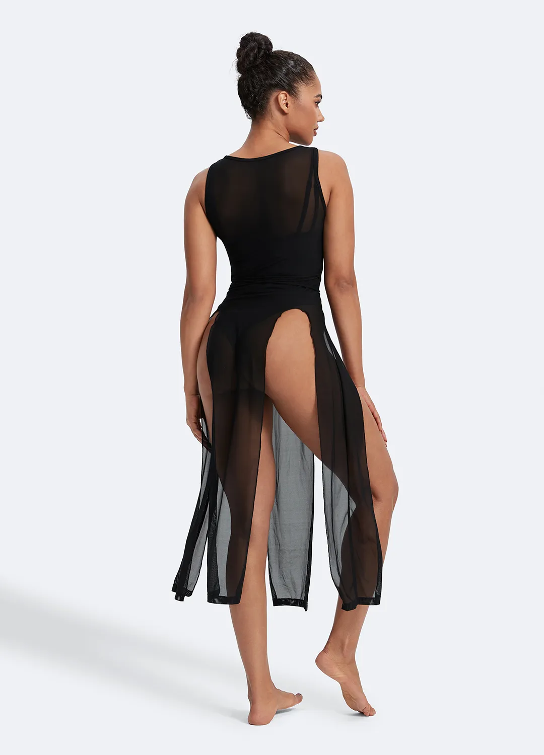 Sleek Dance Dress with Ties