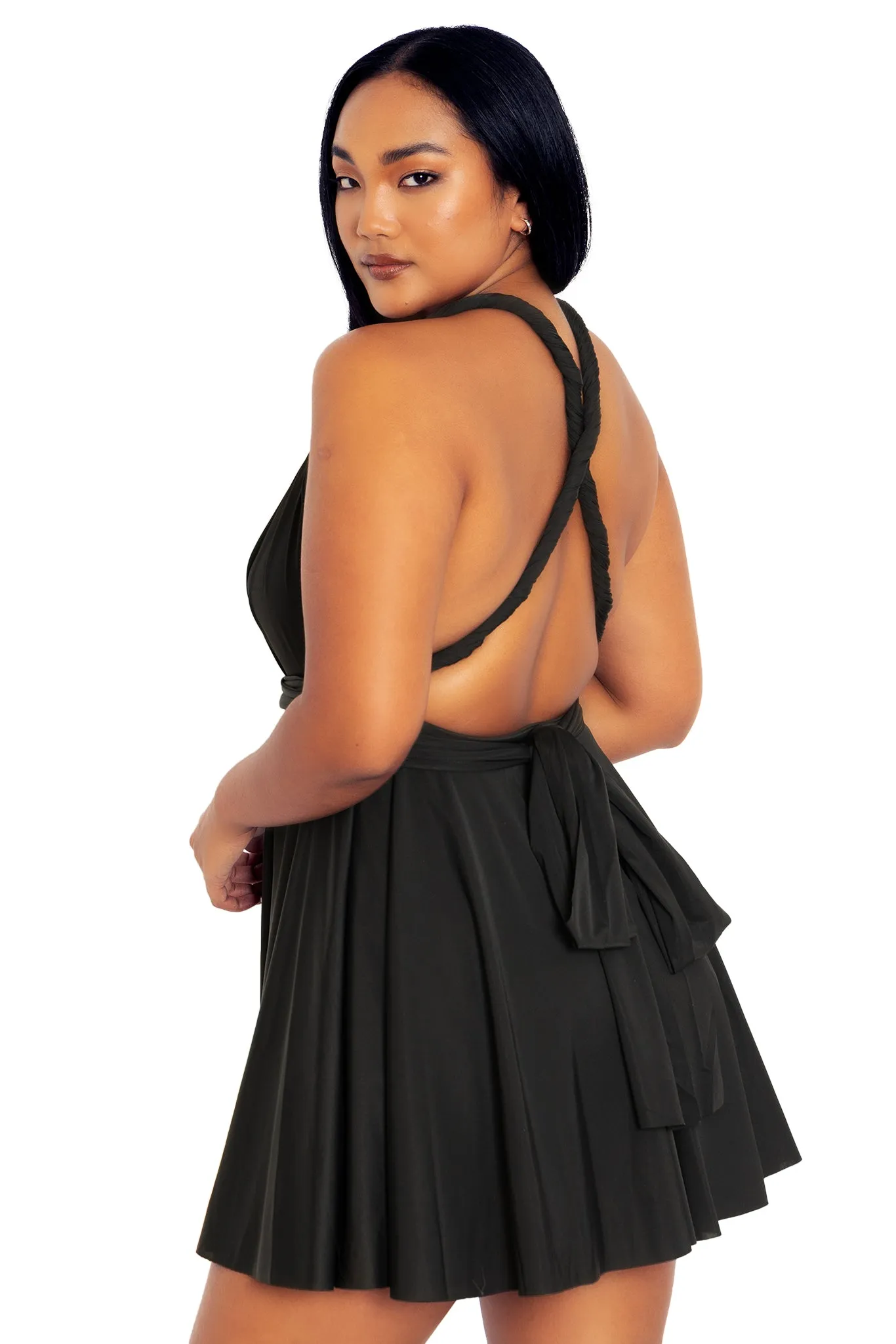 Sleek Infinity Skater Dress