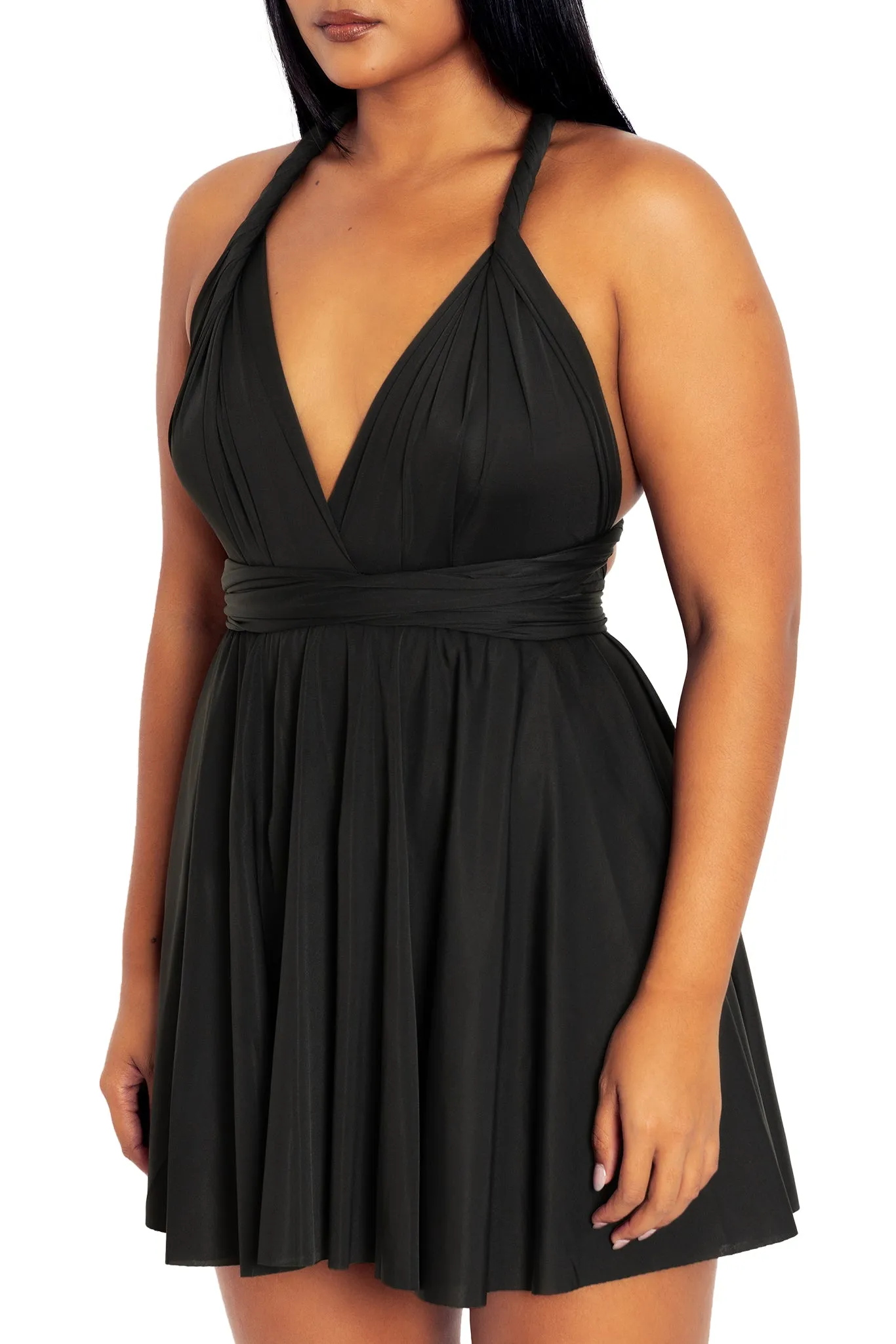 Sleek Infinity Skater Dress