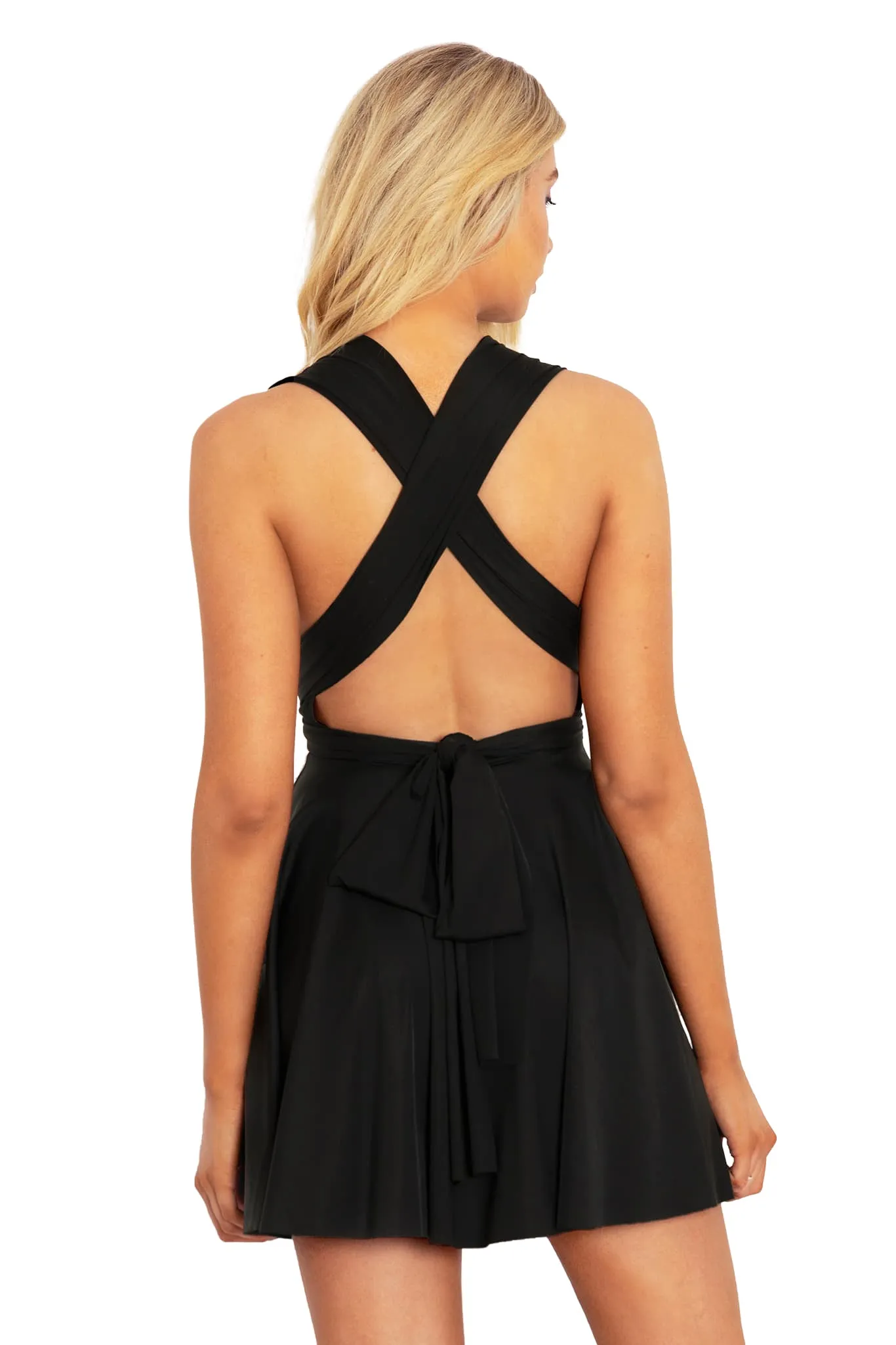 Sleek Infinity Skater Dress